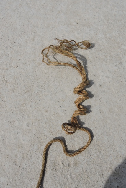 Old hemp rope